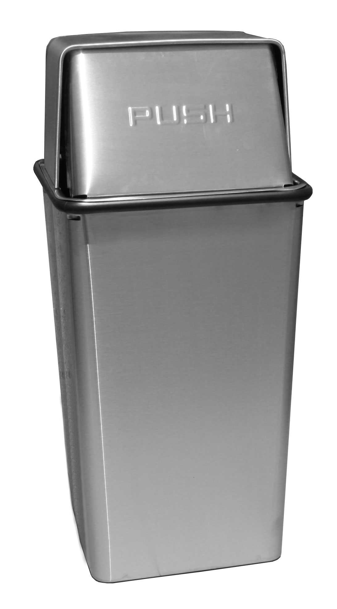 Pushtop Stainless Steel Receptacle