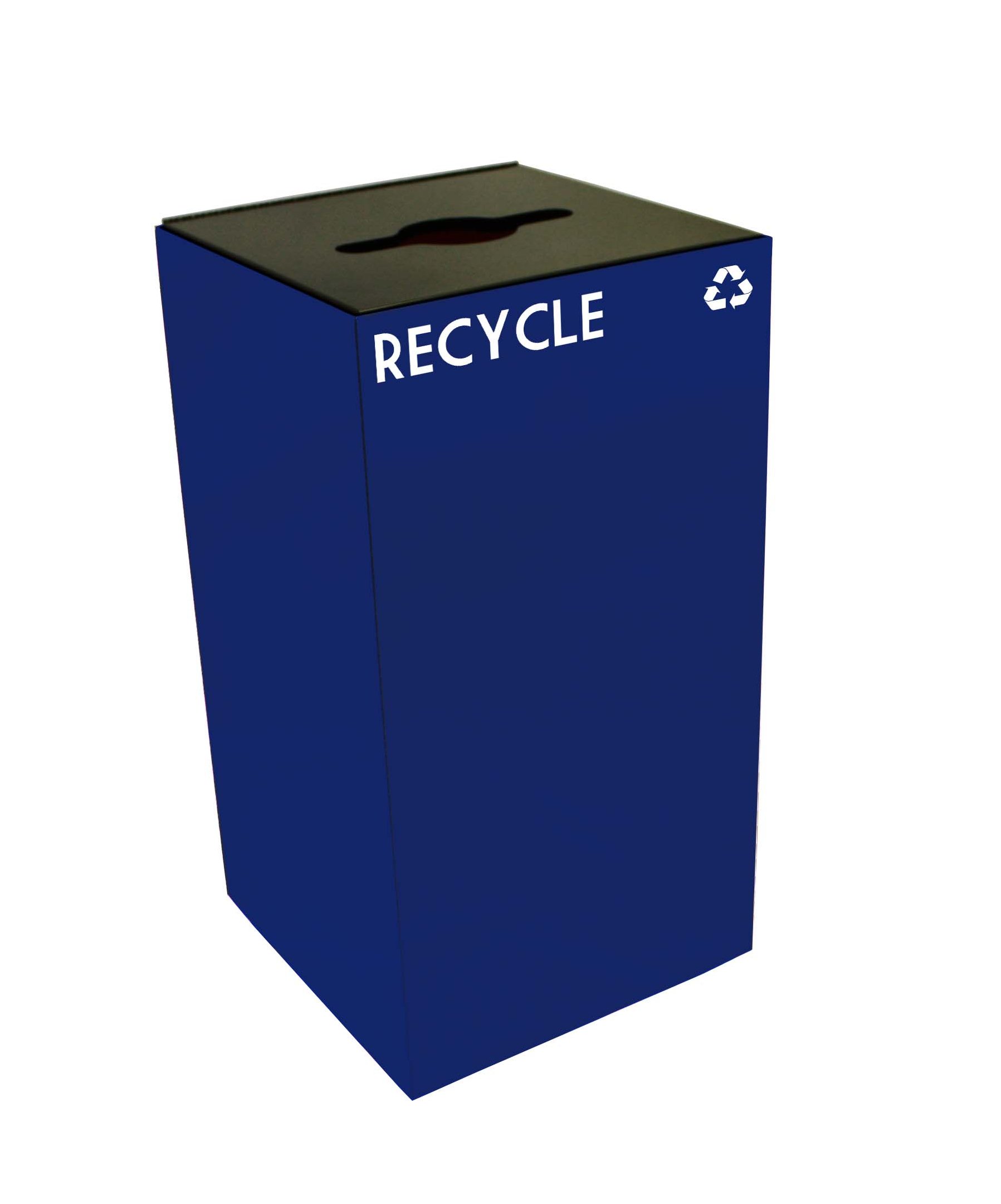 Indoor Square Recycling Receptacle