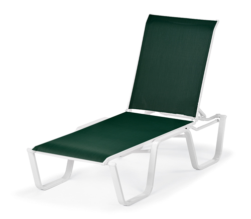 Fortis Sling Stacking Armless Chaise