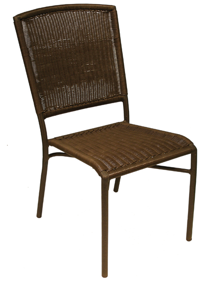 Aruba I Side Chair - Expresso Round Weave