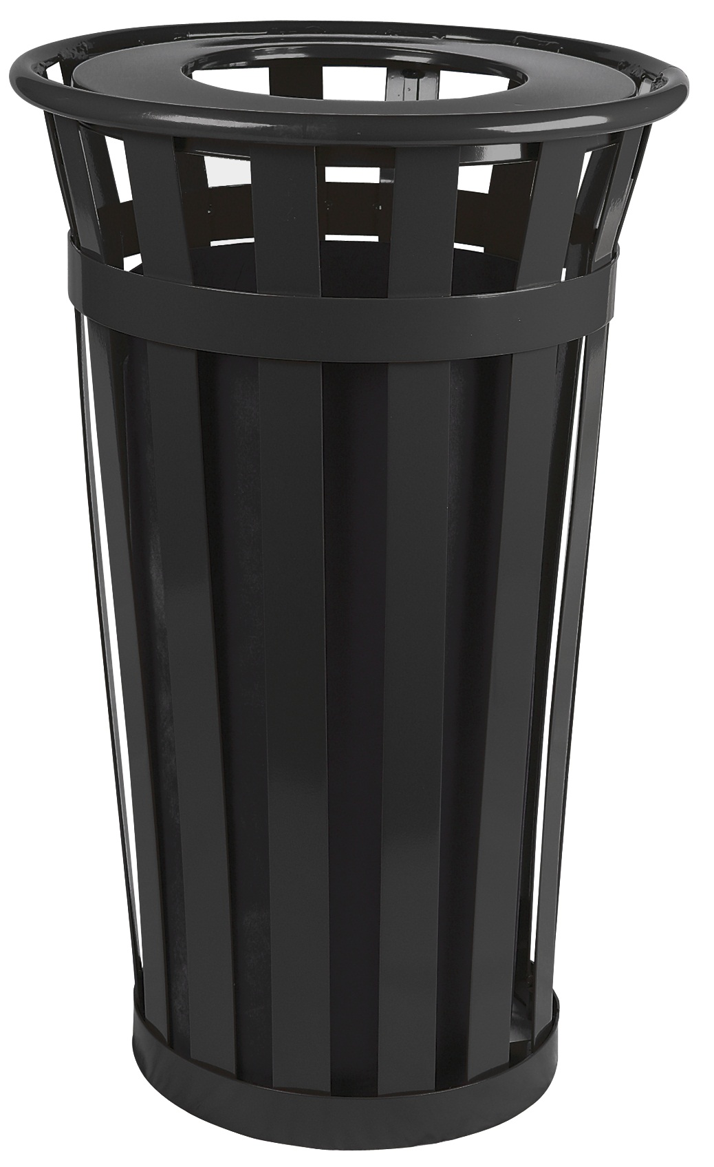 Trash receptacle with flat top, Outdoor 