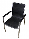 Elegance Aluminum Floating Seat Textilene Arm Chair