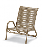 Reliance Strap Stacking High Back Sand Chair