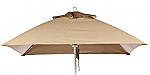 6.5' Square Fiberglass  Rib Market Umbrella