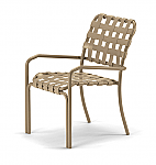 Clearwater Cross Strap Stacking Arm Chair