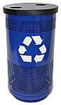 Outdoor Perforated Recycling Receptacle